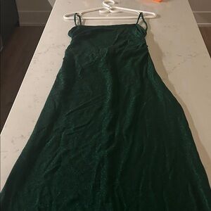 Reformation Deep Green Maxi Dress